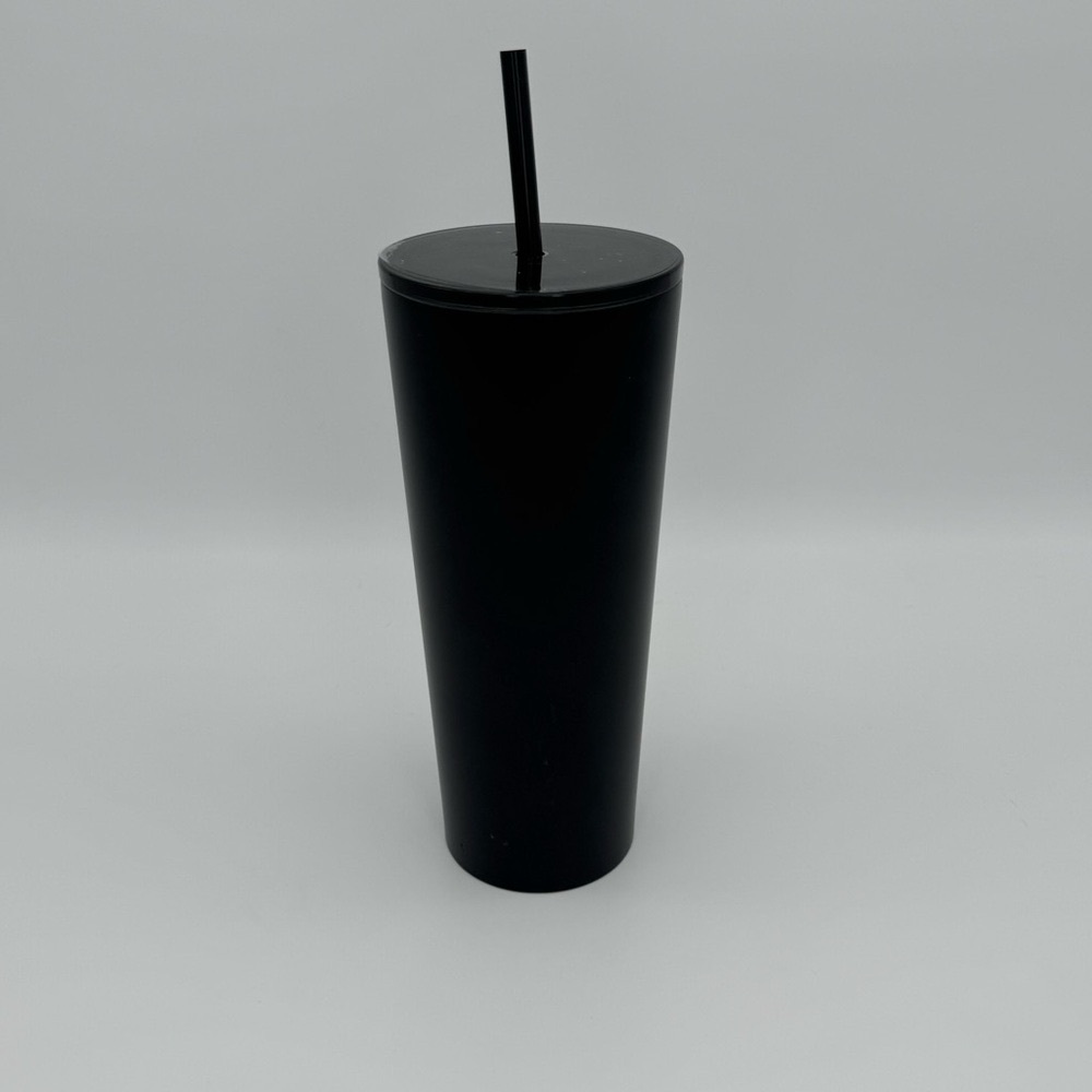 Starbucks Matte Black Tumbler Cup Venti Double Walled Stainless Cold Cup 20 oz - Picture 4 of 13